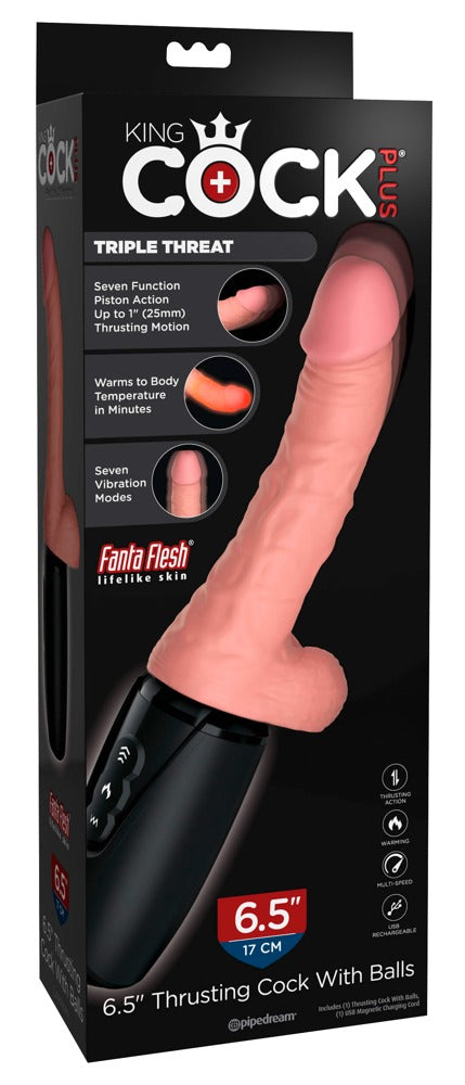 La Bestia - 6.5“ Thrusting Cock with Balls