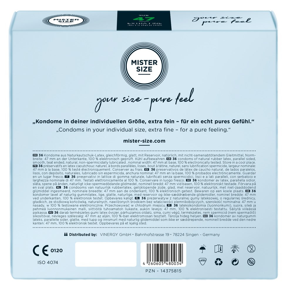 Preservativi Mister Size 47 mm – 36 PZ