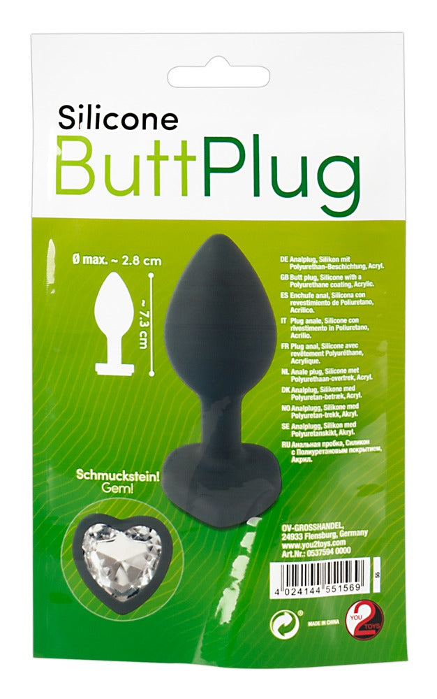 Silicone Butt Plug Black