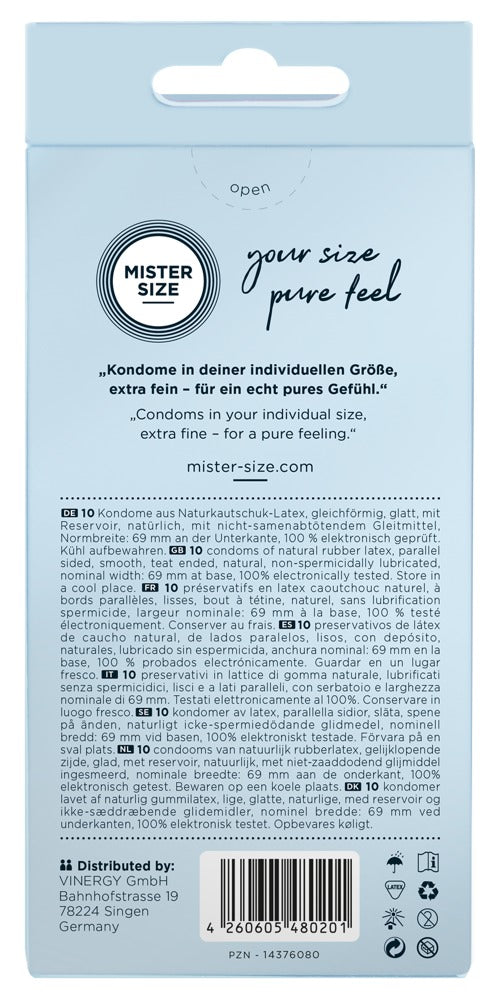 Preservativi Mister Size 69mm - 10 PZ