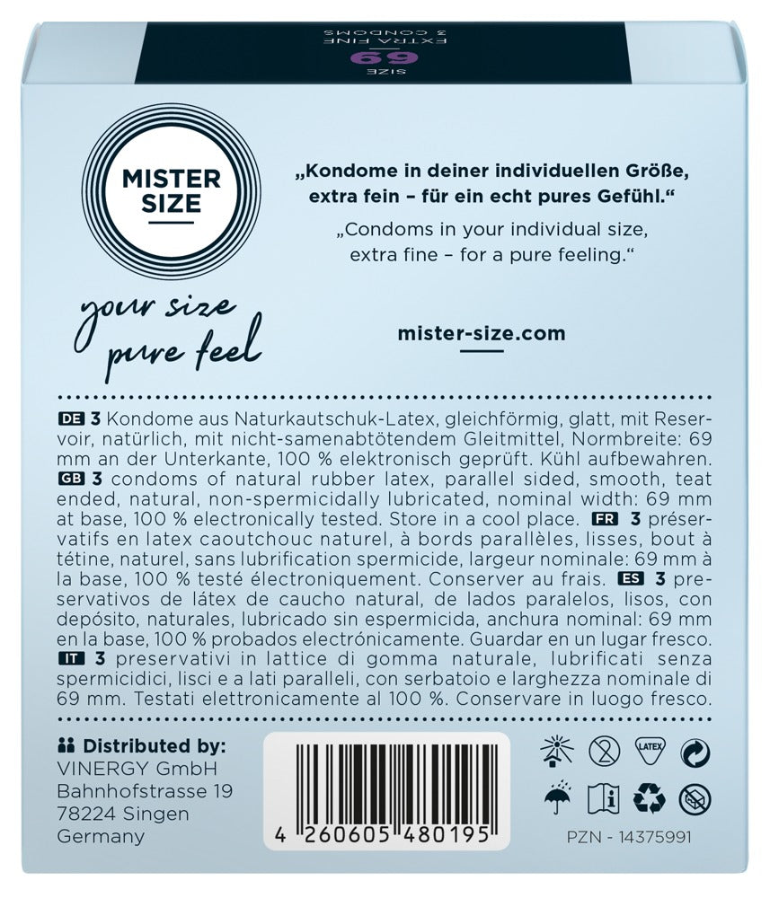 Preservativi Mister Size 69mm - 3PZ