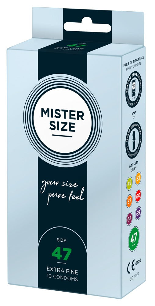 Preservativi Mister Size 47 mm - 10 pz