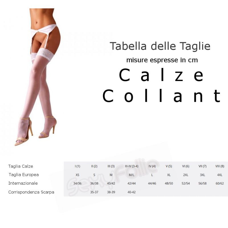 Calze autoreggenti pizzo 20 denari