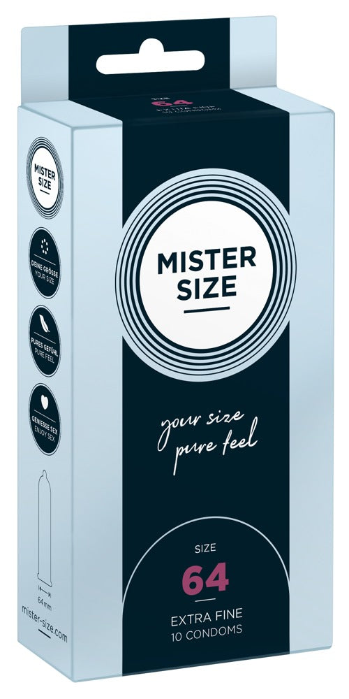 Preservativi Mister Size 64mm - 10 PZ