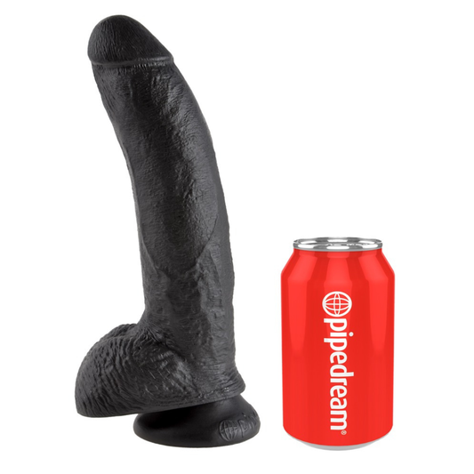 9" Cock with Balls Black