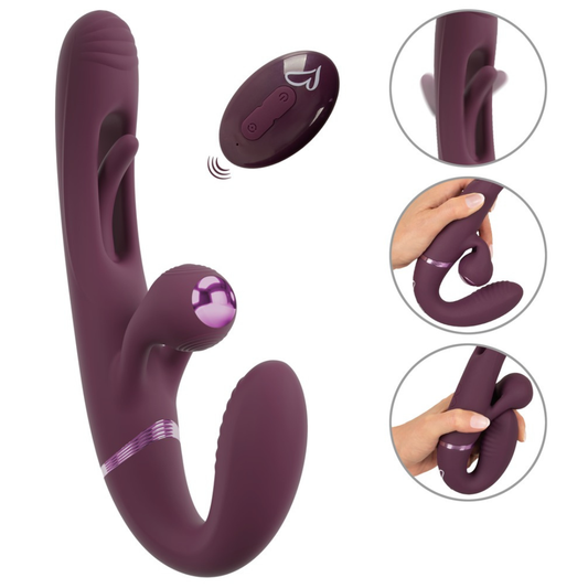 Strapless Strap-On With Flicking Tongue