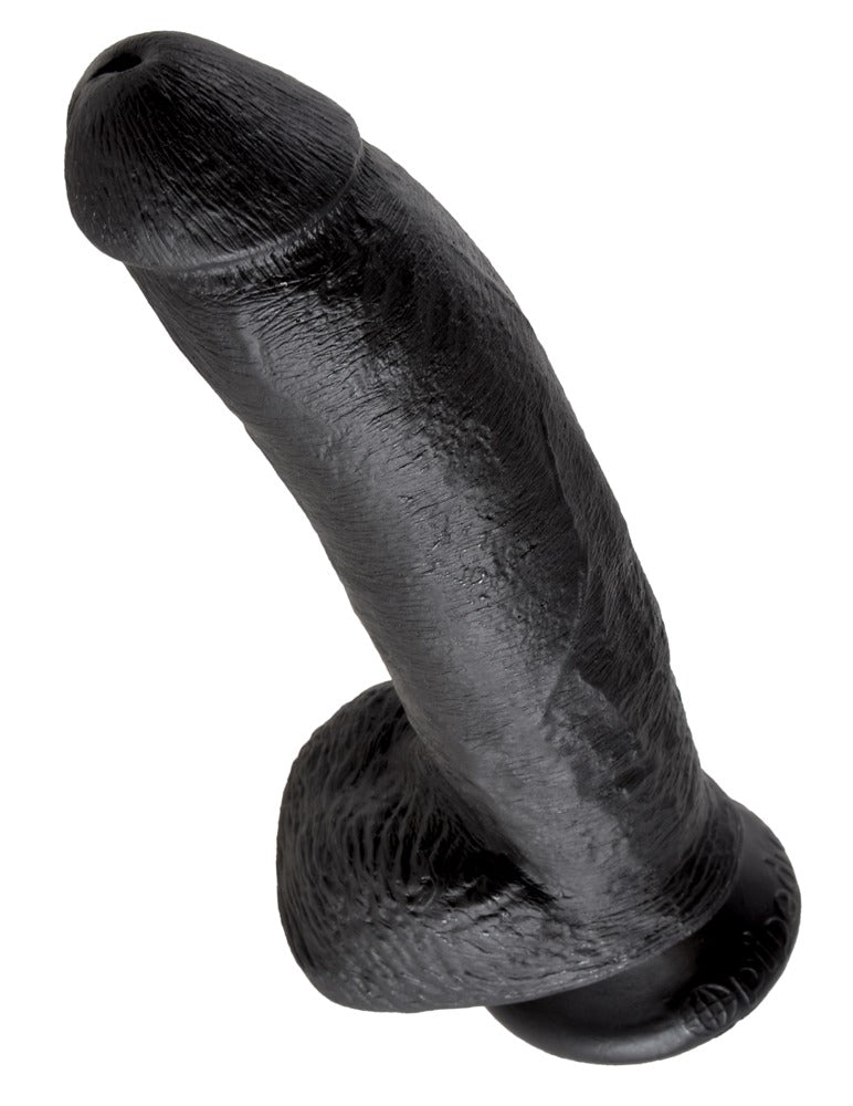 9" Cock with Balls Black