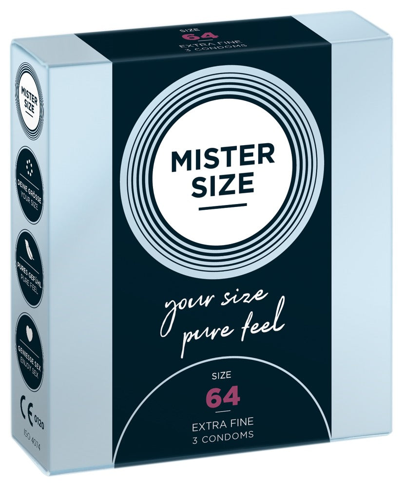 Preservativi Mister Size 64mm - 3 PZ