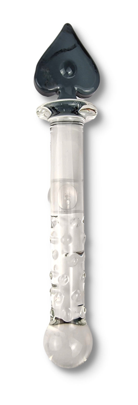 Poker Glass Dildo Spades