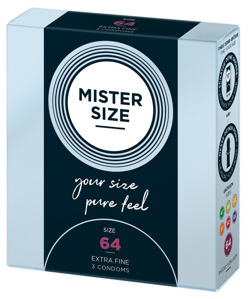 Preservativi Mister Size 64mm - 3 PZ