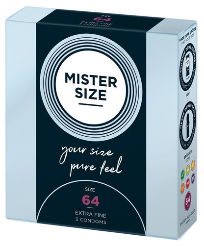 Preservativi Mister Size 64mm - 3 PZ