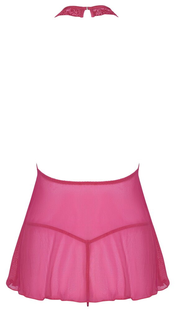 Babydoll Rosa con Top in pizzo