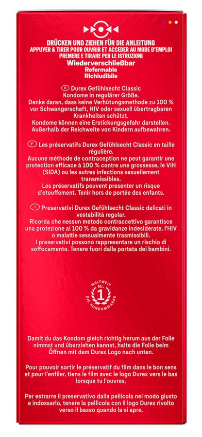 Preservativi Durex Gefühlsecht Classic