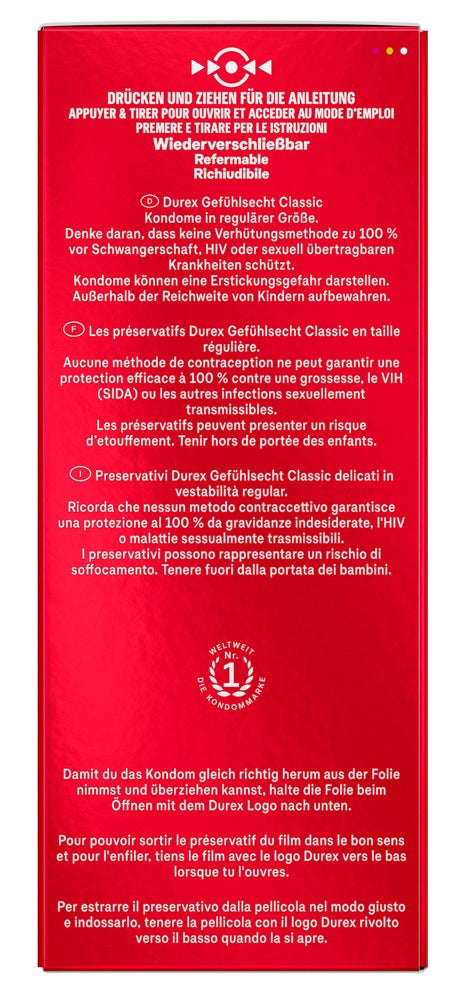 Preservativi Durex Gefühlsecht Classic