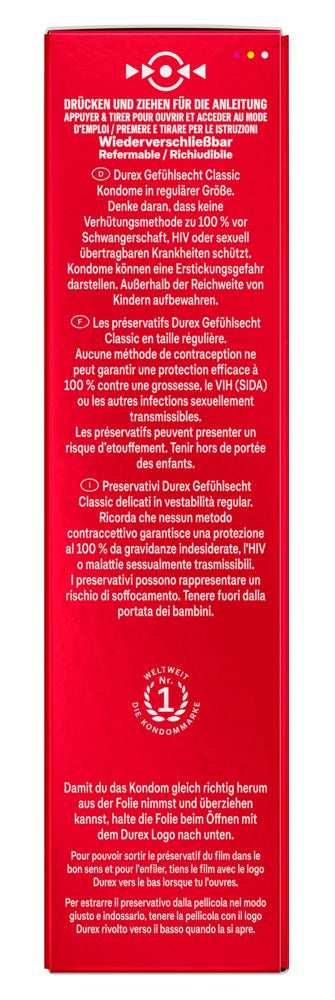 Preservativi Durex Gefühlsecht Classic