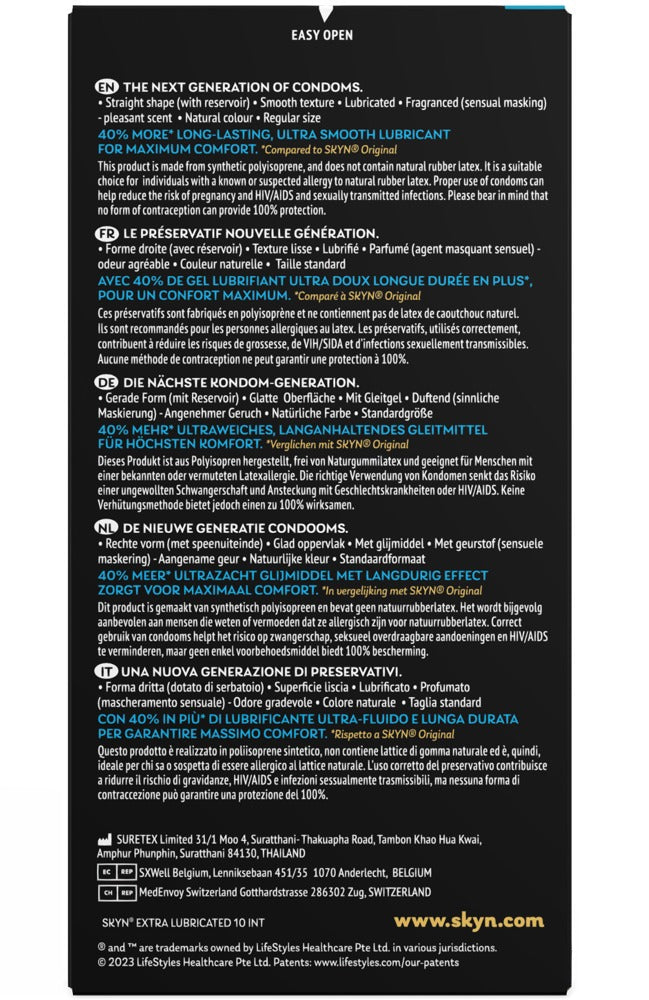 Skin Extra Lubricated