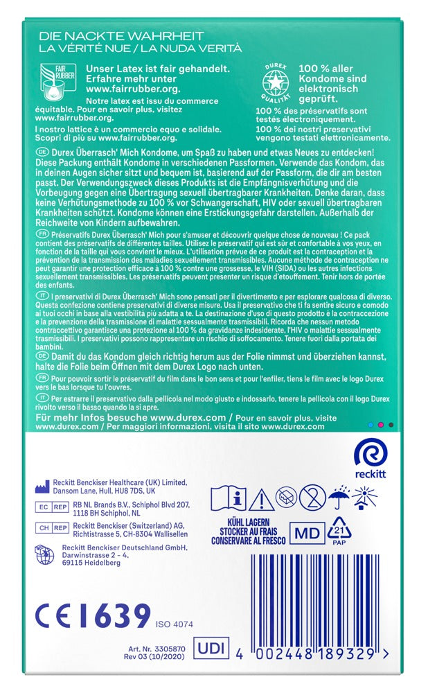 Preservativi Durex Überrasch' Mich