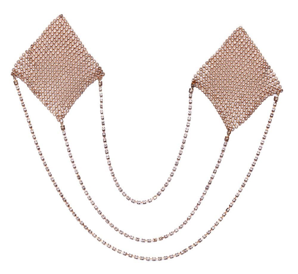 Nipple Stickers Quadrati Oro