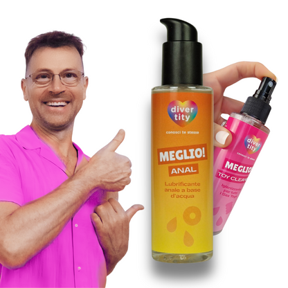 Set Promo Lubrificante Anal + Igienizzante