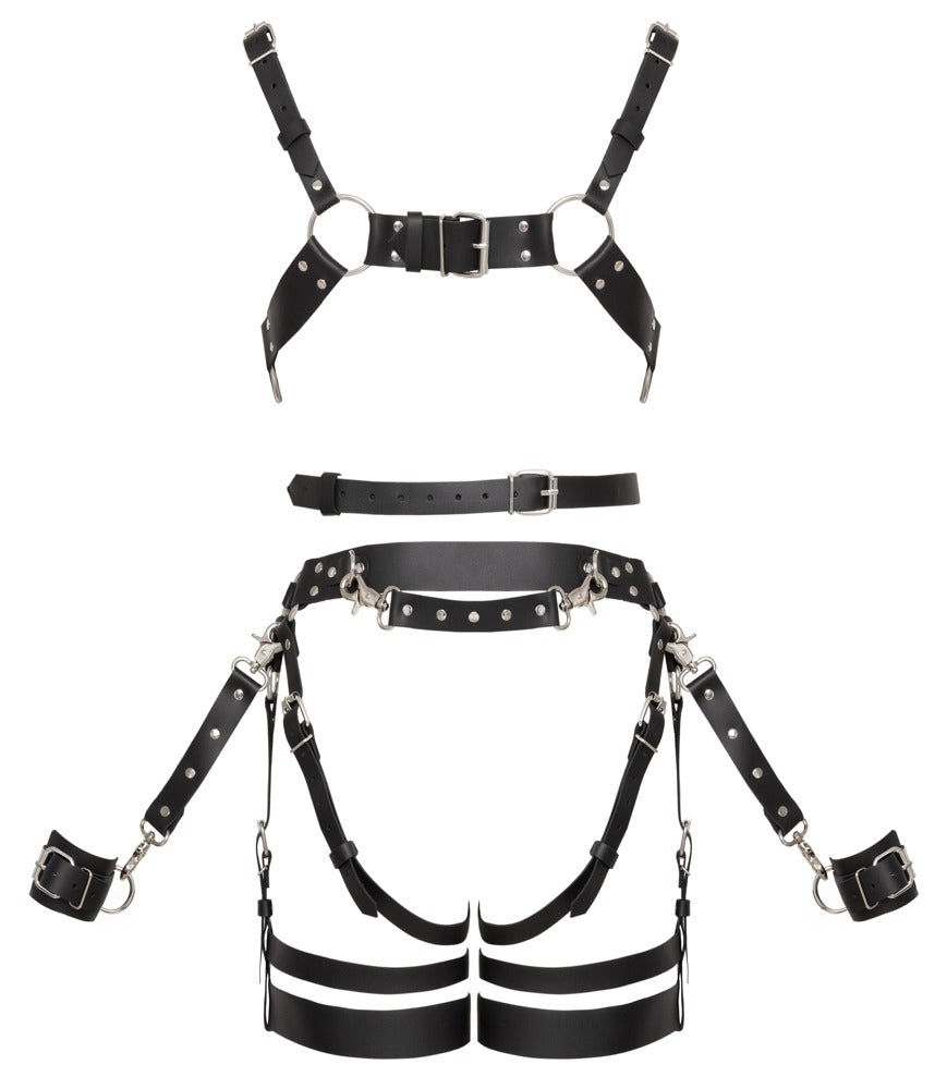Set Harness in Vera Pelle con Manette
