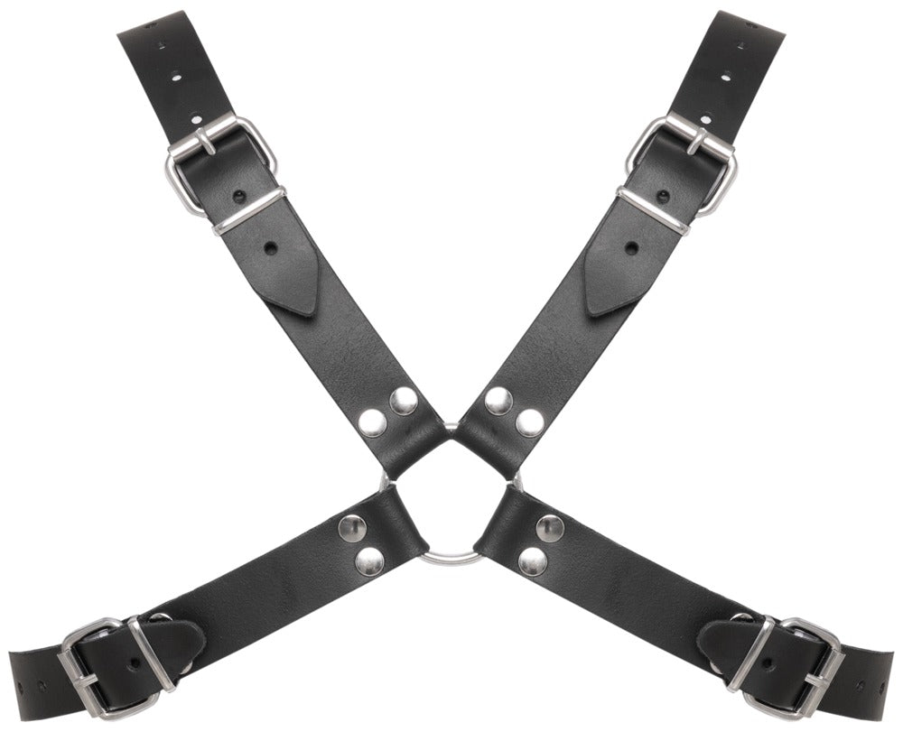 Harness Torace ad X in Vera Pelle