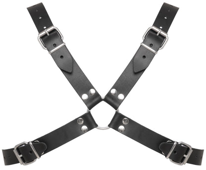 Harness Torace ad X in Vera Pelle