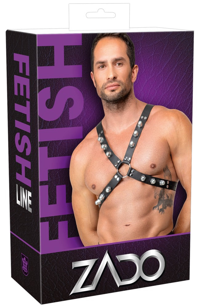 Harness Torace ad X in Vera Pelle