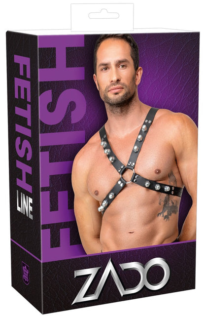 Harness Torace ad X in Vera Pelle
