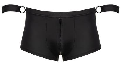 Boxer Nero con Manette e Apertura Posteriore