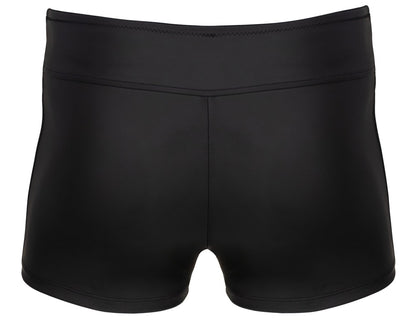 Boxer Pantaloncino Wetlook con Zip e Inserti a Rete