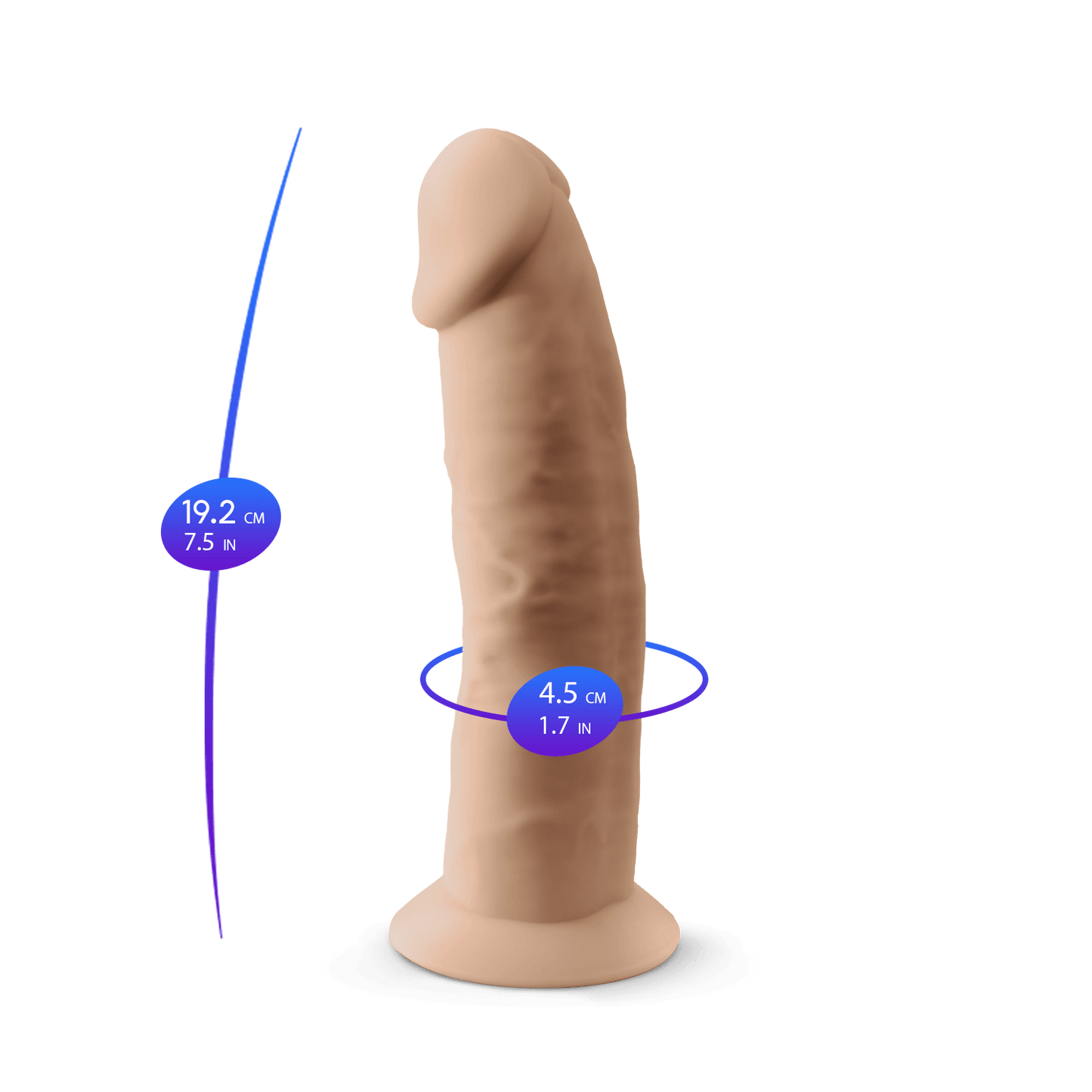 Termo Reattivo - 7,5" Dildo Premium Silicone Model 2