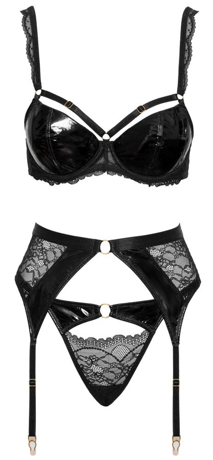 Set Completino Vinile e Pizzo