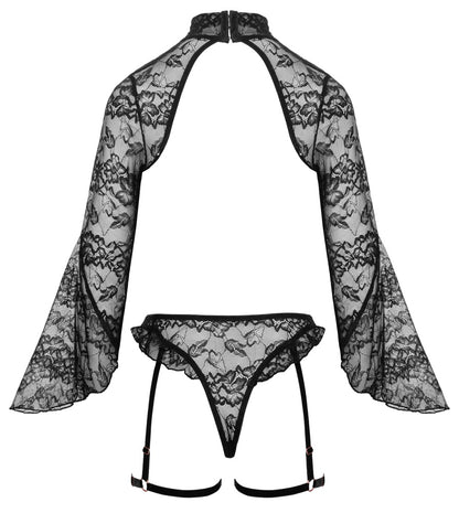 Set Sexy con Top aperto manica lunga