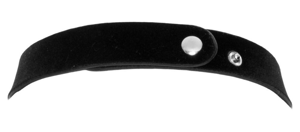 Collarino Nero Opaco con Cuore Metallico