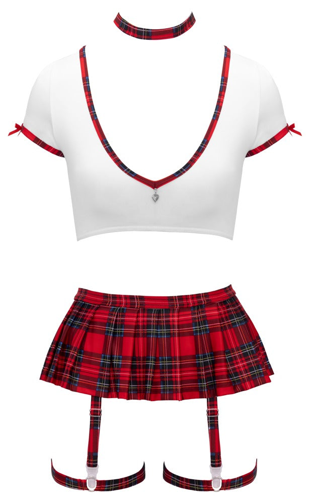 Costume Sexy Scolaretta con Top e Minigonna