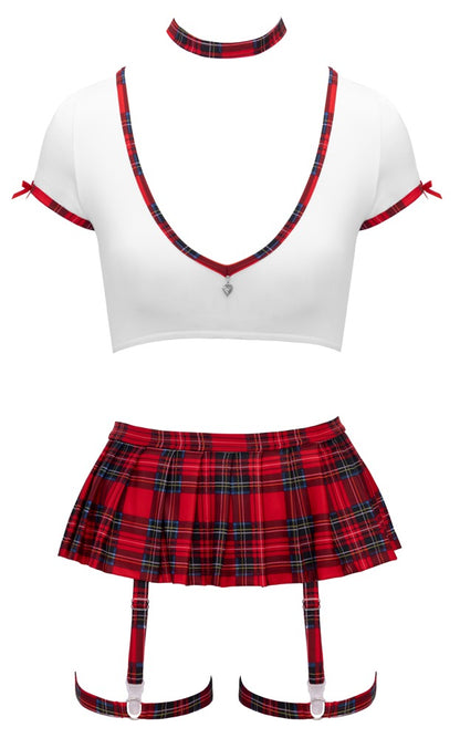 Costume Sexy Scolaretta con Top e Minigonna