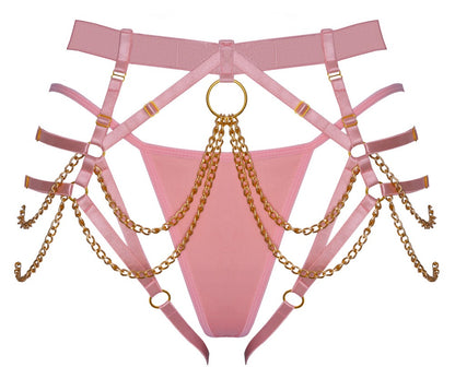 Harness con Perizoma Rosa