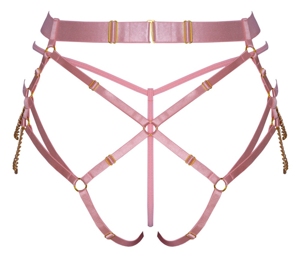 Harness con Perizoma Rosa