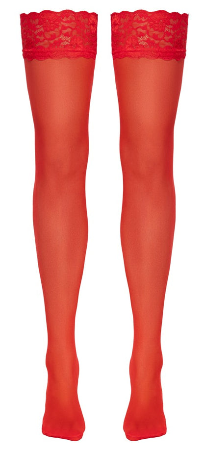 Calze da Reggicalze Rosse