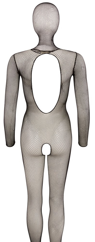 Bodystocking a Rete con Cappuccio