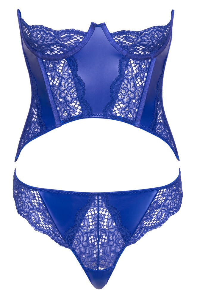 Corsetto Blu e Perizoma