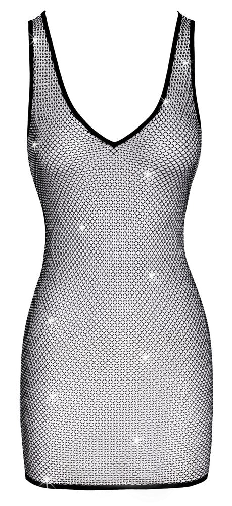 Mini Abito Rete e Strass