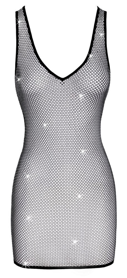 Mini Abito Rete e Strass