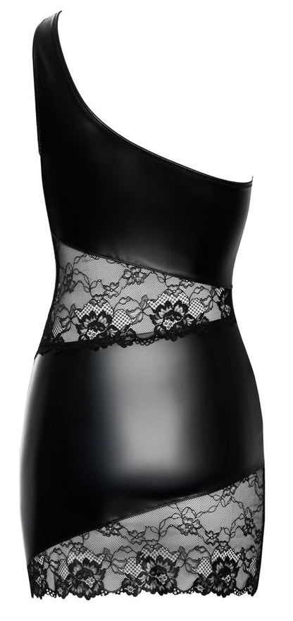 Mini Abito Monospalla con Intagli