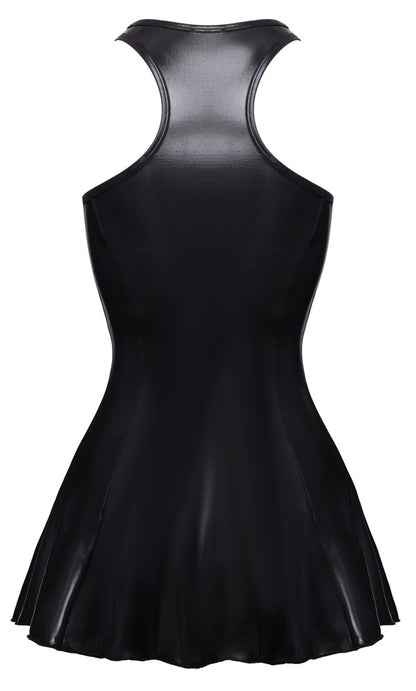 Mini Abito Nero Wetlook