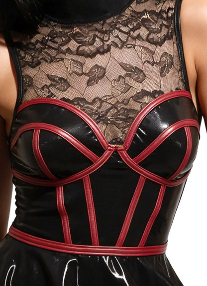 Mini Abito Wetlook e Pizzo
