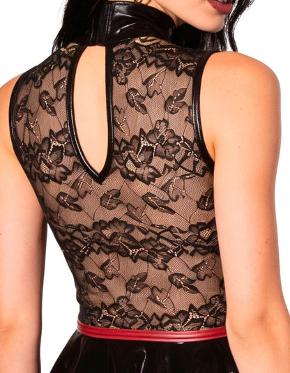 Mini Abito Wetlook e Pizzo