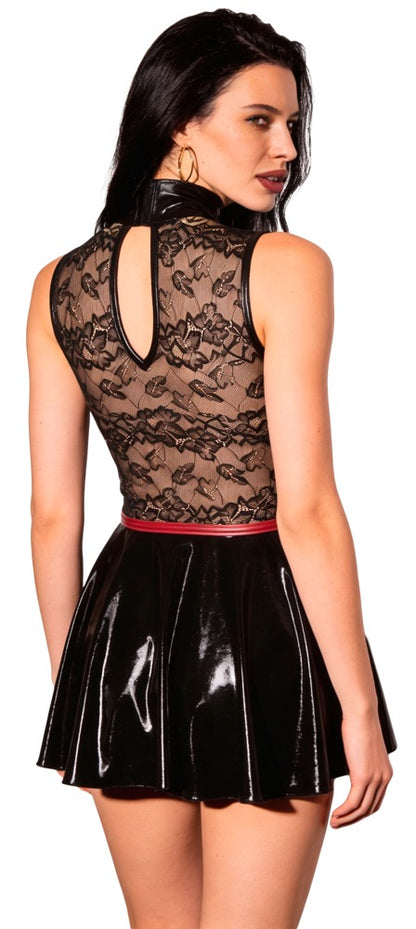 Mini Abito Wetlook e Pizzo