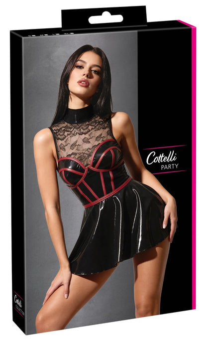 Mini Abito Wetlook e Pizzo