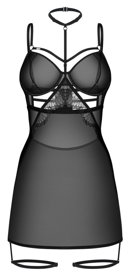 Chemise con choker Arrowel Black